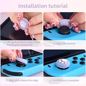 Adorable DLseego Joy-Con Caps for Nintendo Switch - 4PCS