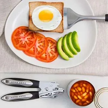 Home Hero 41 Pcs Stainless Steel Kitchen Utensils Set - Nonstick Stainless Steel Cooking Utensils Set - Heat Resistant Kitchen Essentials & Metal Kitchen Gadgets (41 Pcs Set)