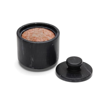 Fox Run Marble Salt Cellar Elegant Kitchen Accessory 3x3