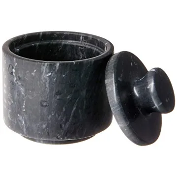 Fox Run Marble Salt Cellar Elegant Kitchen Accessory 3x3