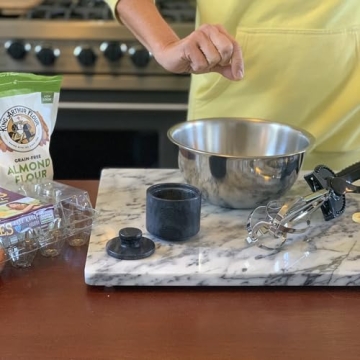 Fox Run Marble Salt Cellar Elegant Kitchen Accessory 3x3