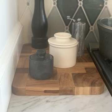 Fox Run Marble Salt Cellar Elegant Kitchen Accessory 3x3