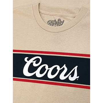 Men's Coors Beer Logo T-Shirt - Soft Cream Licensed Tee