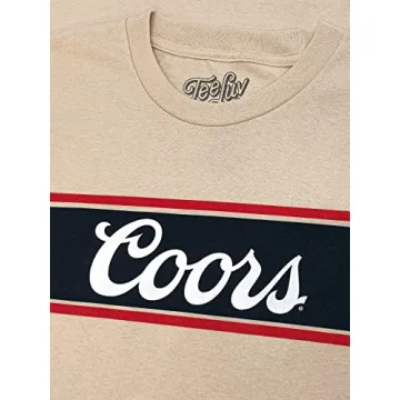 Men's Coors Beer Logo T-Shirt - Soft Cream Licensed Tee