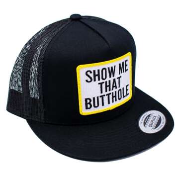 REPCPS Show Me That Butthole Snapback Hat Black