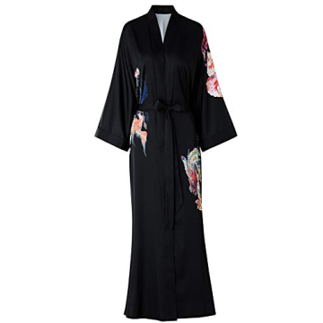 Escalier Women’s Floral Silk Kimono Robe - Luxurious Comfort