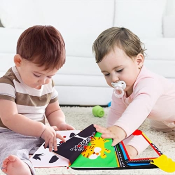 Baby Mirror & Teething Toys for Brain Development 0-3M