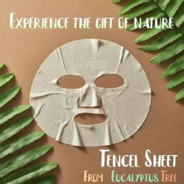 U-NEED 100 pcs Korean Face Sheet Mask (10 Types x 10 pcs) Natural Facial Mask Sheet | Tencel | Skin Care | Made in Korea | Moisturizing & Tightening | Pigment Balancing