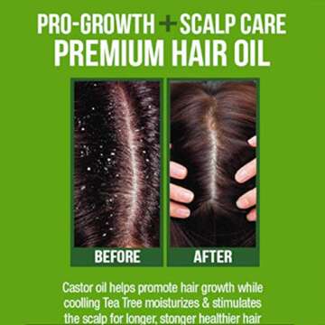 Difeel Premium Castor Plus Tea Tree Oil for Hair Growth