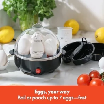 Electric Egg Cooker - 7 Egg Capacity with Auto Shut Off