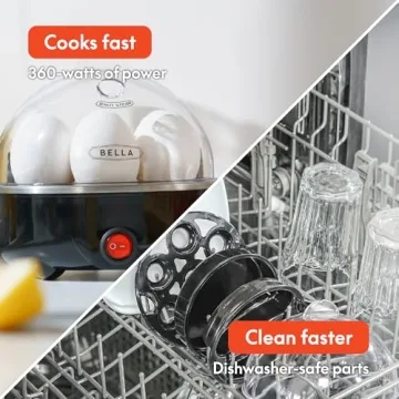 Electric Egg Cooker - 7 Egg Capacity with Auto Shut Off