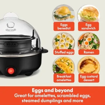 Electric Egg Cooker - 7 Egg Capacity with Auto Shut Off