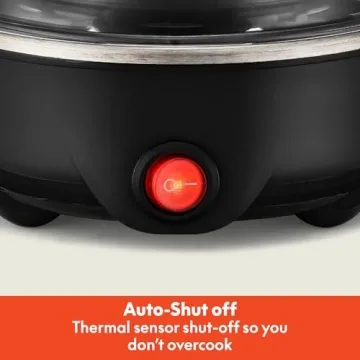Electric Egg Cooker - 7 Egg Capacity with Auto Shut Off