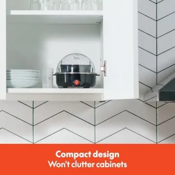 Electric Egg Cooker - 7 Egg Capacity with Auto Shut Off