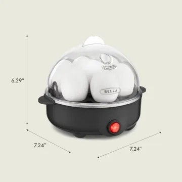 Electric Egg Cooker - 7 Egg Capacity with Auto Shut Off