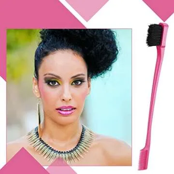 Geiserailie Hair Brush Set for Women with Black Hair