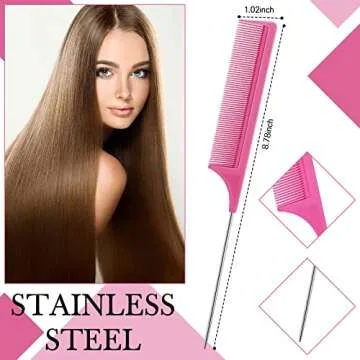 Geiserailie Hair Brush Set for Women with Black Hair