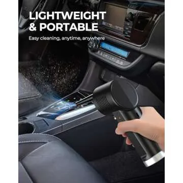 Koonie Cordless Air Duster, Battery Operated Computer Cleaning Duster, Portable Replaces Compressed Air Cans, 8000mAh 10W Fast Charging Air Blower, No Gas for Computer Keyboard, Car, Pet House