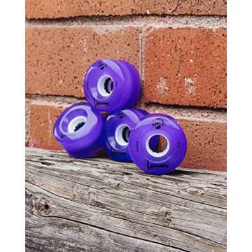 Luminous Quad Wheels Purple 62mm 85A 4pk