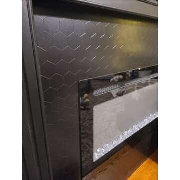 Miscasa Peel and Stick Black Tile Backsplash for Kitchen