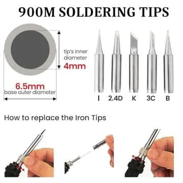 Soldering Iron Kit, 60W Soldering Iron, 5 Soldering Iron Tips, 21-in-1 Adjustable Temperature, Solder Wire, Stand, Desoldering Pump, Soldering Welding Iron Kit for Electronics Hobby DIY 110V US Plug