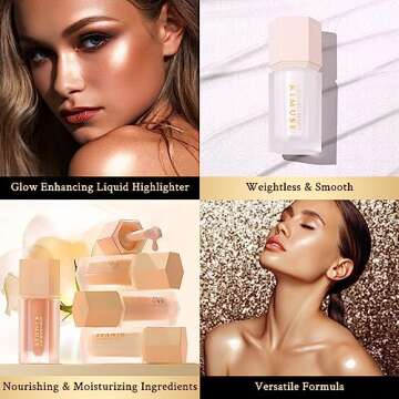 KIMUSE Soft Natural Glow Liquid Filter - Weightless, Long-Wearing Illuminator Makeup