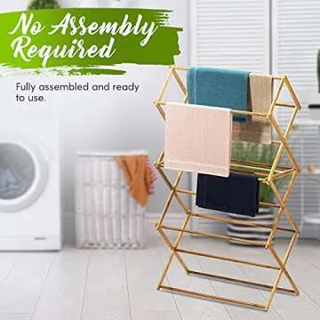 Bamboo Laundry Drying Rack | Eco-Friendly, Space Saving