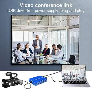 PUTELTAL 4K HDMI to USB 3.0 Video Capture Card Dongle 1080P Full HD Video Recorder for OBS Gaming Live Streaming HD Capture Box for PS3 PS4 Xbox Wii U & More