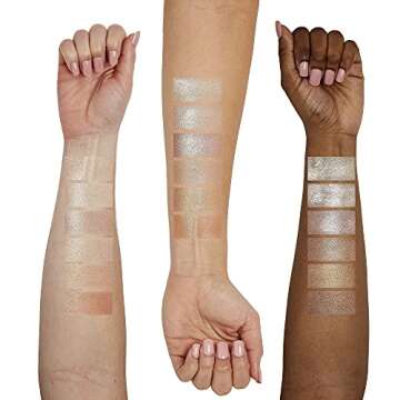 Sigma Beauty GlowKissed Highlight Palette | Highlighted Warm Tones | Glow Vibes, Mirror Included