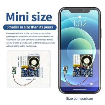 XLW Module - 16MB Push Button Activated Sound Module with Speaker, Type-C Cable, and Easy Recording Capability16 Minutes for Personalized Greetings, DIY Projects, and Holiday Crafts