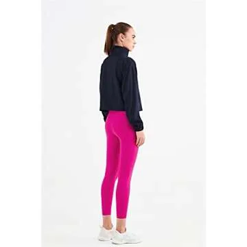 altiland Half Zip Pullover Cropped Jacket for Women