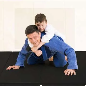 BalanceFrom Folding Gymnastics Mat - Durable Home Gym Tumbling Equipment