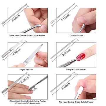 JPNK 6PCS Manicure Set Professional Grooming Kit