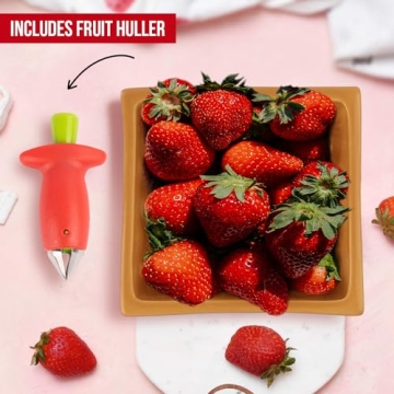 Jayour Colorful Ceramic Berry Baskets for Fresh Produce