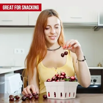 Jayour Colorful Ceramic Berry Baskets for Fresh Produce