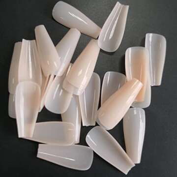 LoveOurHome 100PC Coffin Press on Nails for Women