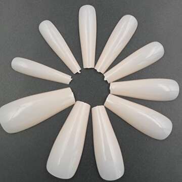 LoveOurHome 100PC Coffin Press on Nails for Women