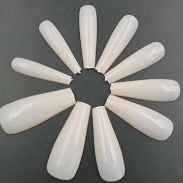 LoveOurHome 100PC Coffin Press on Nails for Women