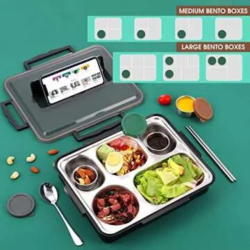 6x1.6 oz Salad Dressing Container To Go, Reusable Condiment Container with Lids, Fits in Bentgo Kids Lunch Box, Premium Silicone, Easy Open, Leakproof, Stainless Steel Small Dipping Sauce Cups