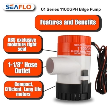 SEAFLO 1100 GPH Bilge Pump – Reliable Marine Solution