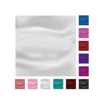 SATINIOR 3 Pcs Neck Scarf Women Silk Chiffon Carf Square Scarf Satin Headscarf Ascot Neck for Women(23.62 x 23.62 Inches,Pink)