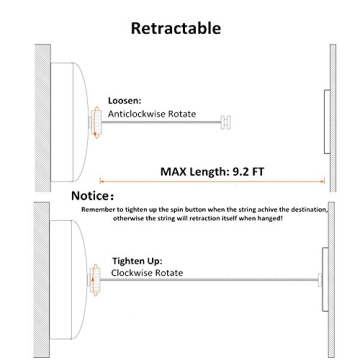 BESy Retractable Clothesline for Efficient Indoor Drying Solutions