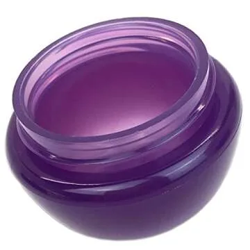 Beauticom® 24 Pieces 10G/10ML Purple Frosted Container Jars with Inner Liner for Lotion, Toners, Lip Balm, Makeup Samples - BPA Free