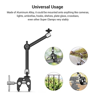 SMALLRIG 9.8" Magic Arm with Versatile Super Clamp for Cameras
