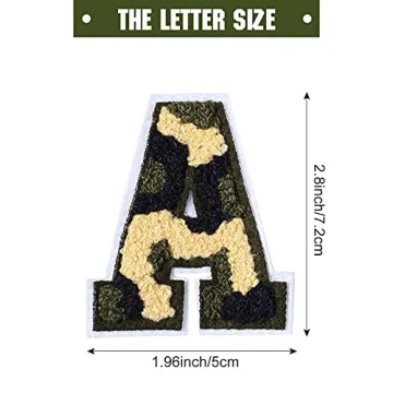 Waydress 26 Pcs Chenille Letter Patches for Creative DIY Projects