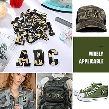 Waydress 26 Pcs Chenille Letter Patches for Creative DIY Projects