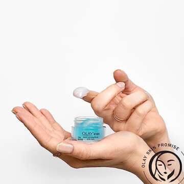 Olay Deep Hydrating Eye Gel with Hyaluronic Acid for Tired Eyes, Hydrating Gel, Cucumber, 0.5 Fl Oz
