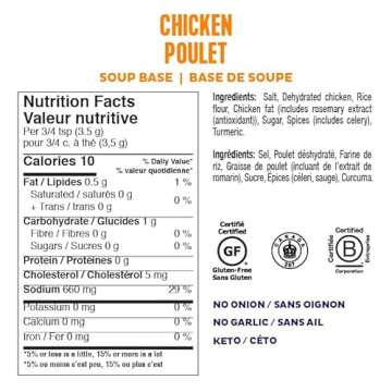 Fody Foods Chicken & Vegetable Soup Base | Natural Flavor | Low FODMAP Certified | Gut Friendly No O...