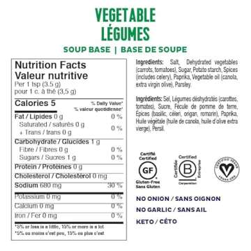 Fody Foods Chicken & Vegetable Soup Base | Natural Flavor | Low FODMAP Certified | Gut Friendly No Onion No Garlic | IBS Friendly Kitchen Staple | Gluten Free Lactose Free | 10.6 Ounce, Pack of 2
