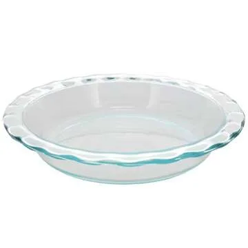 Pyrex Easy Grab 9.5" Glass Pie Plate (Pack of 3) Made in the USA